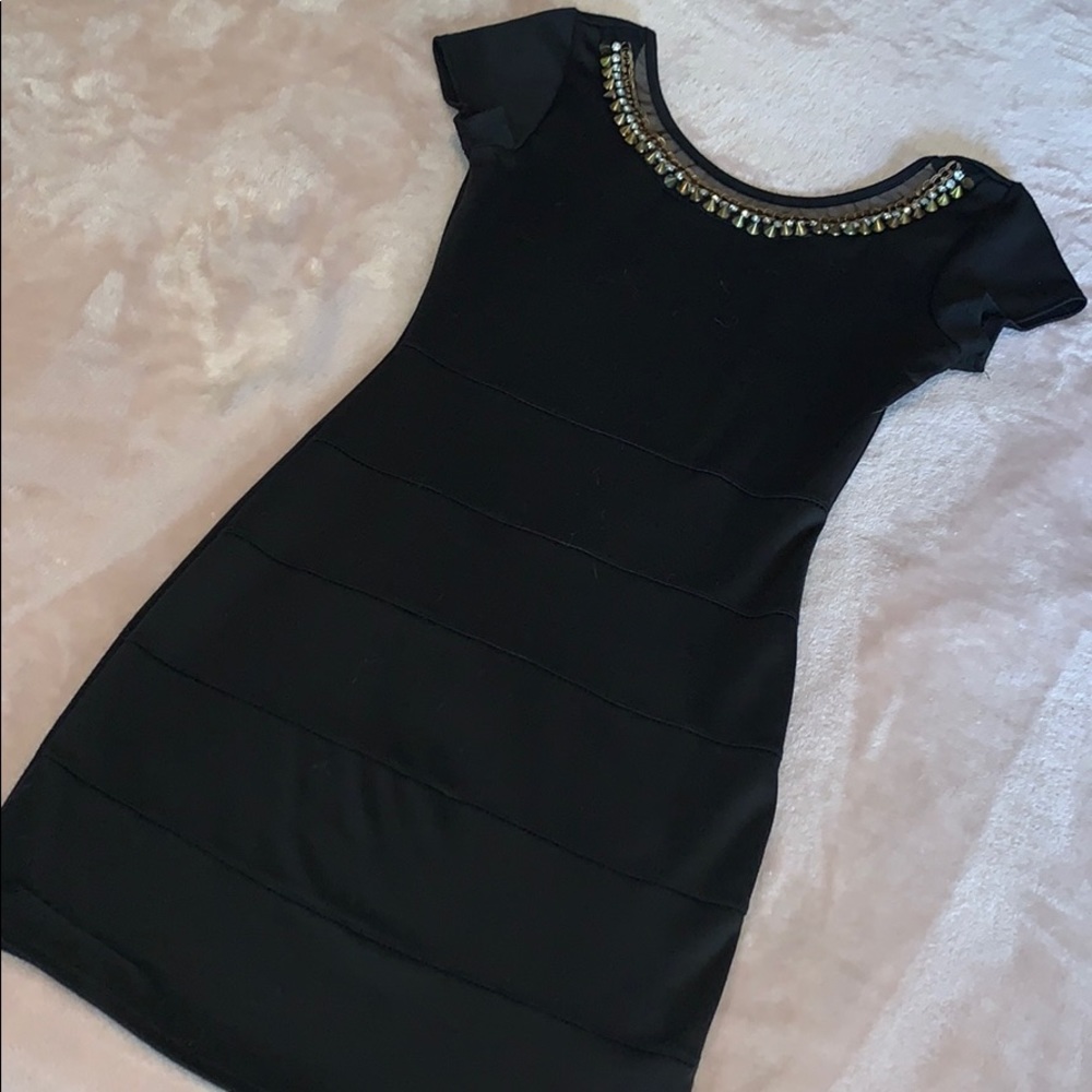 Black dress with sequins